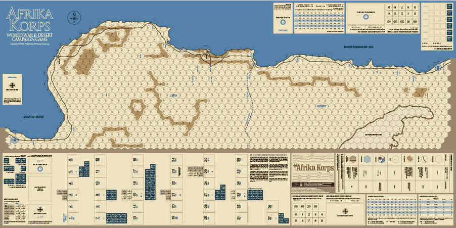 Avalon Hill's Afrika Korps, SPI-Style